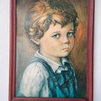 Vintage Print Jaren 70 Huilende Jongen Kind thumbnail 3