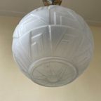 Modernistische Lamp Hanglamp Art Deco 1930 Frans thumbnail 8