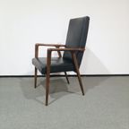 Mid-Century Fauteuil With High Backrest By German Designer Josef Hillerbrand thumbnail 9