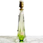 Mid-century Tafellamp Kristal Groen Val Saint Lambert 1950’s thumbnail 10