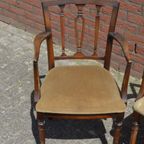 Klassieke Georgiaaanse Stijl Mahoniehouten Stoeltjes 3 Stuks thumbnail 5