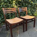 2X Pastoe Stoel Met Biezen Zitting thumbnail 6
