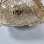 Vintage Plafondlamp Plafonnière Wandlamp Jaren '60 Sixties Glas Amber thumbnail 13