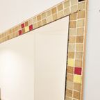 Large Mid-Century Mosaic Mirror With Lights, The Netherlands, 1961 thumbnail 10