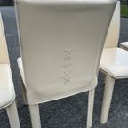 Set Van 4 Italiaanse Stoelen Arper Leder thumbnail 18