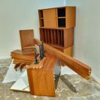 Very Rare Modular Royal Series Wall Unit In Teak By Poul Cadovius, Denmark, 1960S thumbnail 14