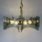Midcentury Hanglamp Van Messing En Rookglas Schroder&co thumbnail 8