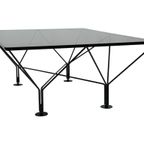 Vintage Salontafel Paolo Piva Stijl Met Rookglas 80's Design thumbnail 4
