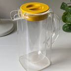 Vintage Space Age Pitcher Transparant Plastic - Thermos Double Walled thumbnail 4