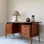Vintage Deens Design Teakhouten Bureau thumbnail 9