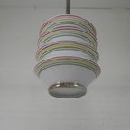 Vintage Hanglamp Met Glazen Kap Model Lampion, Jaren 50 thumbnail 10