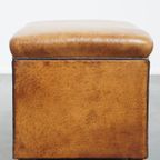 Geweldige Vintage Schapenleren Design Hocker Van Bart Van Bekhoven thumbnail 3