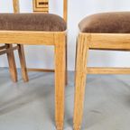 Set 4 Art Deco Eetkamerstoel Jaren 30 Stoelen Vintage Stoel thumbnail 8