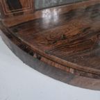 Art Deco Hal Kastje Noten Hout Spiegel. thumbnail 12