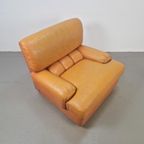 Vintage Fauteuil Leer Cognac '60 Mid Century Lounge Japandi thumbnail 11