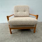 Midcentury Fauteuil - Hout, Bouclé - Scandinavische Stijl thumbnail 8