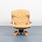 Vintage Scandinavian Swivel Lounge Chair / Fauteuil, Sweden 1970’S thumbnail 7