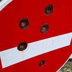 Stoer Vintage Verbodsbord Uit Frankrijk Met Kogelgaten😎 thumbnail 2