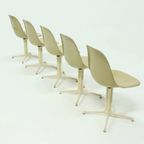 Set Of 5 La Fonda Dining Chairs By Charles & Ray Eames For Vitra Herman Miller 1970s thumbnail 2