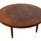 Vintage Houten Ronde Salontafel Jaren 60 Design thumbnail 2