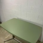 Vintage Formica Tafel Met Muntgroen Blad thumbnail 4