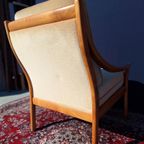 Vintage Design Fauteuil, Kersenhout, Mohair, Wilhelm Knoll thumbnail 11