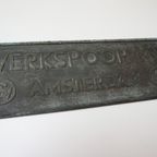 Bronzen Naamplaat Werkspoor N.V. Amsterdam Uit De Jaren 50 - 60 thumbnail 4