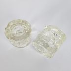 Scandinavisch Design - Geometrisch Patroon - Kandelaars (2) - Glas - 60'S thumbnail 2