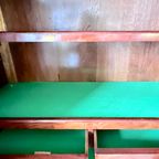 Uitneembare Antiek Mahonie Kast Met Planken En Lades, 188 Cm Hoog thumbnail 12