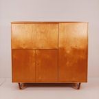 Vintage Pastoe Dressoir Cb01 | Cees Braakman 1954 | Highboard Buffetkast | Volledig Gerestaureerd thumbnail 3