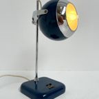 Blauwe Space Age Tafellamp, 1960’S thumbnail 10