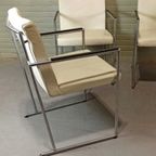 Set Van 4 Vintage Harvink Leren Eetkamerstoelen / Stoelen thumbnail 3