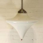 Vintage Art Deco Opaline Druppel Hanglamp Plafondlamp thumbnail 7
