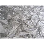 Vintage Plafondlamp, Plafonniere Met Kunststof Platen In Verchroomde Profielen, 71 X 71 Cm, Jaren thumbnail 24