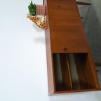 Teak Fineer Dressoir Met Lades Uit Zweden thumbnail 8