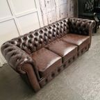 Chesterfield Cresswell 3-Zits – Antiek Bruin | 100% Leder | Tijdloze Elegantie thumbnail 10
