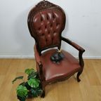 Brocante Vintage Franse Louis Xv Stoel, Fauteuil 2010 thumbnail 3