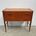 Midcentury Modern Design Ladekast - Teak, 2 Lades Op Pootjes thumbnail 7