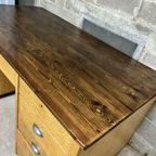 Vintage Xl Industriele Bureau / Desk thumbnail 9