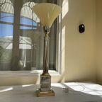 Uplight Tafellamp Maison Jansen 1970 Frans thumbnail 13