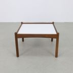 Vintage Salontafel Teak 1960 Omkeerbaar Blad thumbnail 8