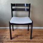 Vintage Set Van 4 Pastoe-Stijl Stoelen, Opnieuw Bekleed thumbnail 2