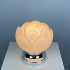 Frosted Glass Artichoke Table Lamp By Peill And Putzler 1970 thumbnail 7