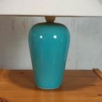 Set Van 2 Vintage Klassieke Tafellampen, Blauw / Turkoois thumbnail 7