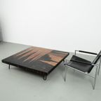 Salontafel Met Mozaïek In Hout thumbnail 2