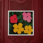 King & Mcgaw Bloemen, Ca. 1964 - Andy Warhol 60 X 60 Cm thumbnail 3