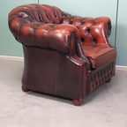Exclusieve Chesterfield Clubfauteuil Uit 1970 thumbnail 3