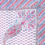 Antieke 19e Eeuwse Perzische Kalamkari/kalmikara Paisley Sjaal thumbnail 15