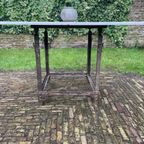 Grote Tuintafel Eettafel Met Marmer Iets Hoger Model Frans thumbnail 8