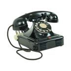 Oude Draaischijf Telefoon Bakeliet Bell Telephone Company 1942 thumbnail 6